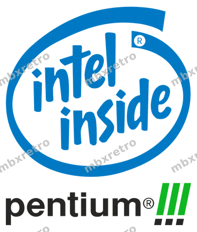 Intel Pentium III blue cube