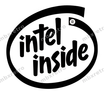 Intel Logo white