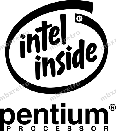 Intel Pentium processor black transparent